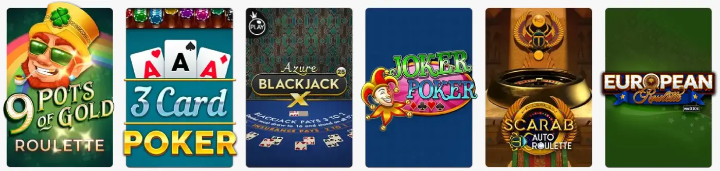 Luck Casino UK Table Games